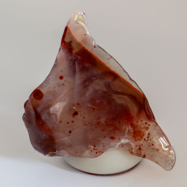 Rare Utah Pigeon Blood Agate Polished Stone