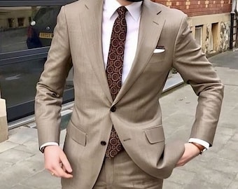 Custom Tailored Men's Suit: Slim Fit Blazer & Pants