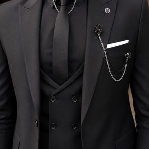 メンズ ブラッシュピンク 3ピーススーツ | 新郎用 ピーチカラー