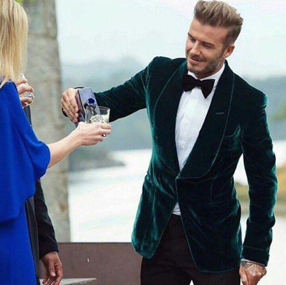 Mens green velvet dinner jacket outlet