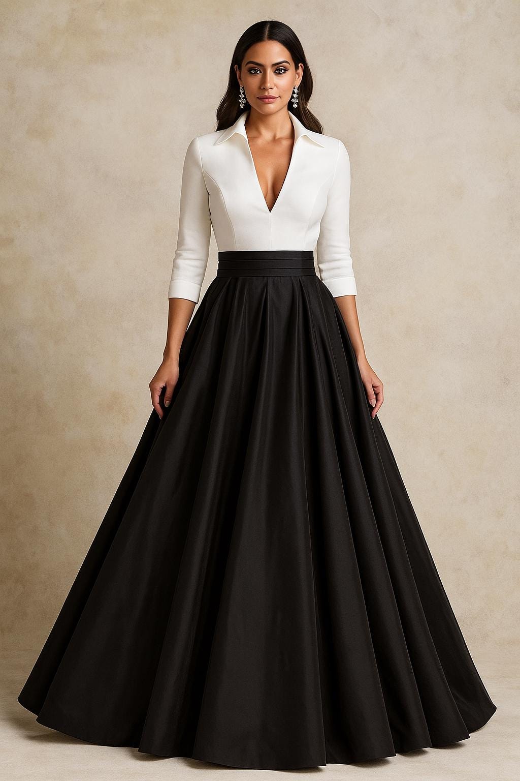 skirt dress Long Black Pleated Skirt: Custom Made Maxi Formal Dress FREE SHIPPING