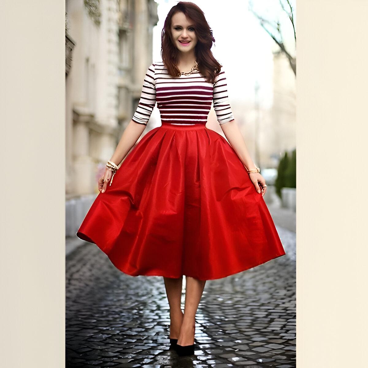 Red Satin Ball Skirt - Etsy Red Satin Ball Skirt - Etsy