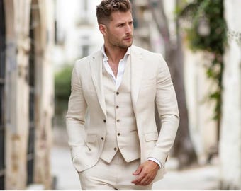 Terno Masculino LUPURTY 3 Peças Slim Fit - Cinza Claro - Casamento E Negócios