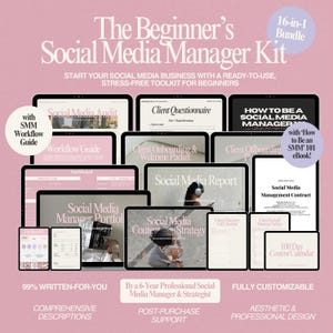 Kit Inicial para Gerente de Mídias Sociais com o eBook "Como se Tornar um Gerente de Mídias Sociais" e "Gerenciamento de Mídias Sociais para Iniciantes" e "Kit de Ferramentas Sociais Freelance"