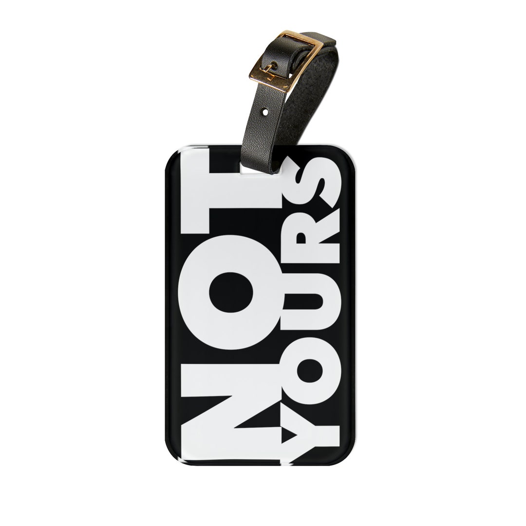 Luggage Tag Luggage ID Tag Funny Luggage Tag Leather Etsy