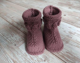 1-3 month bootie pattern / baby bootie bootie pattern PDF / baby bootie tutorial PDF
