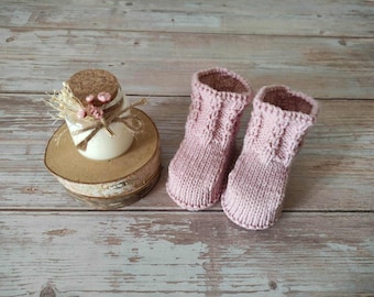 Baby booties pattern (0-3 months) / Baby booties pattern PDF / Baby booties tutorial with fancy stitch PDF / Maternity booties