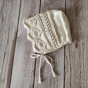 Bonnet pattern 6-9 months / baby bonnet pattern PDF / baby bonnet PDF / baby baptism bonnet PDF