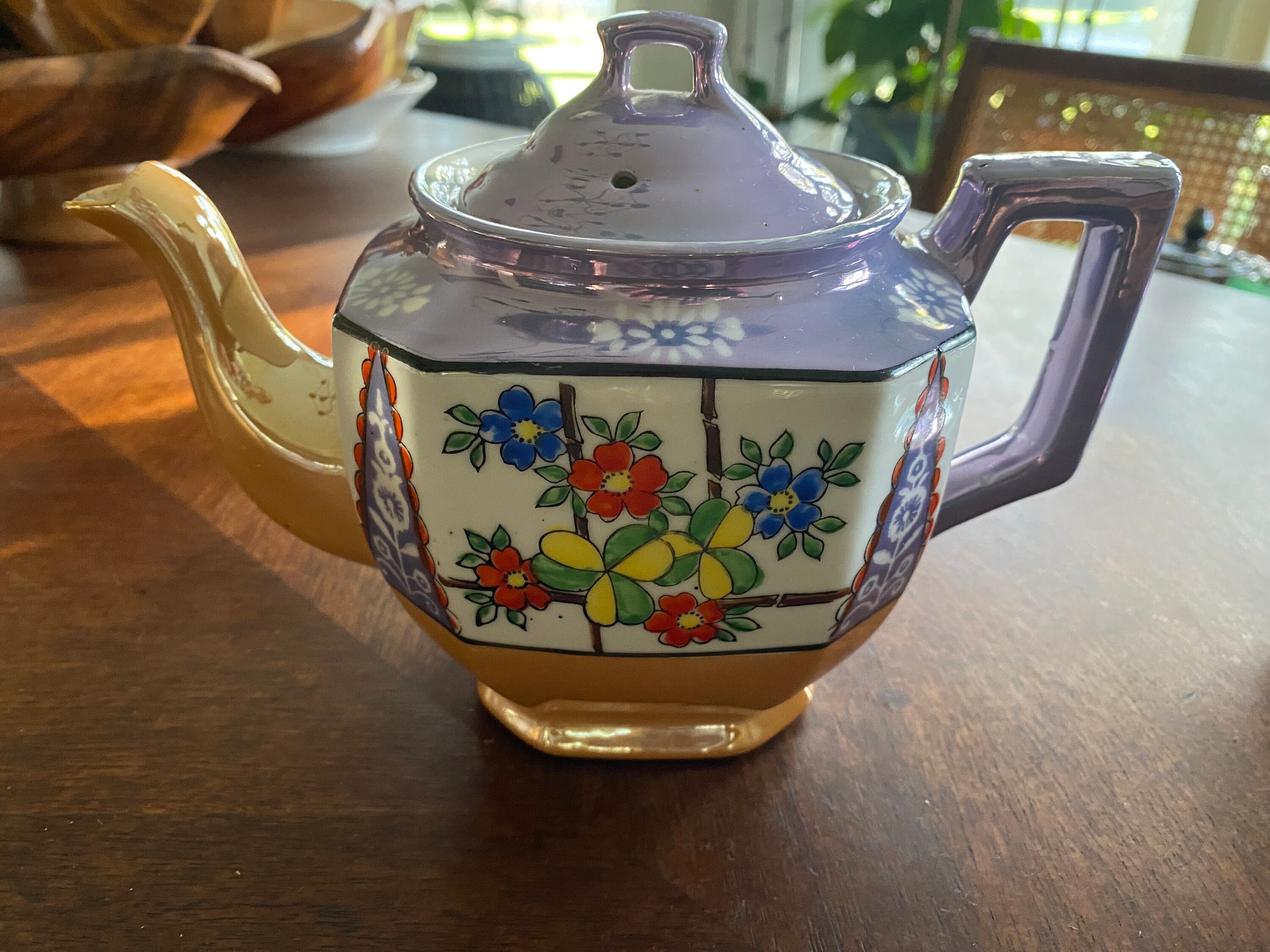 アンティーク リモージュ焼 手描き ビクトリアドレッシングセット ボトル＆宝石箱 Vintage Lusterware Tea Set From Japan - Etsy