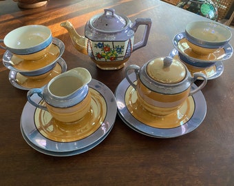 Vintage Lusterware Tea Set From Japan - Etsy