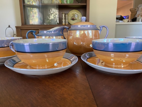 Vintage Lusterware Tea Set From Japan - Etsy