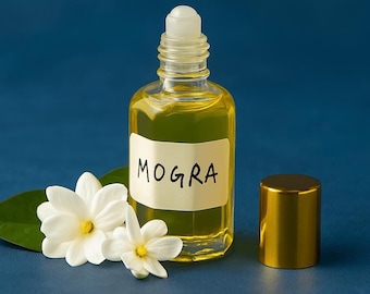Handmade Butt Mogra Attar | Mogra Perfume Oil | Floral Notes | Alcohol-Free & Long-Lasting