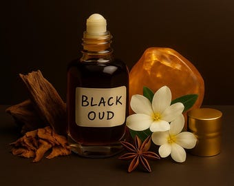 Ręcznie robiony czarny oud attar | olejek perfumowany oud | drzewne nuty dymne | bez alkoholu i długotrwały zapach