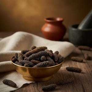Pepe nero lungo biologico / Pippali interi / Spezie aromatiche indiane per cucinare