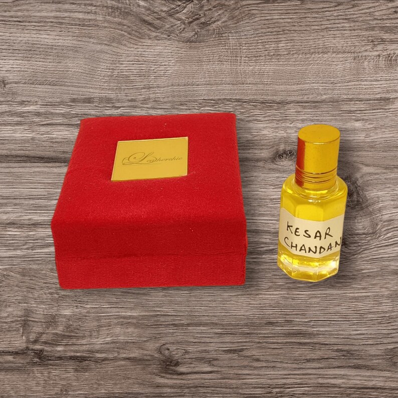 Concentrated saffron sandalwood attar for gifting and daily wear