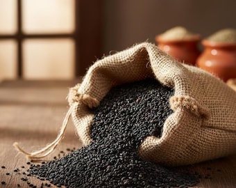 Organic Black Cumin Seeds: Aromatic Indian Cooking Spice