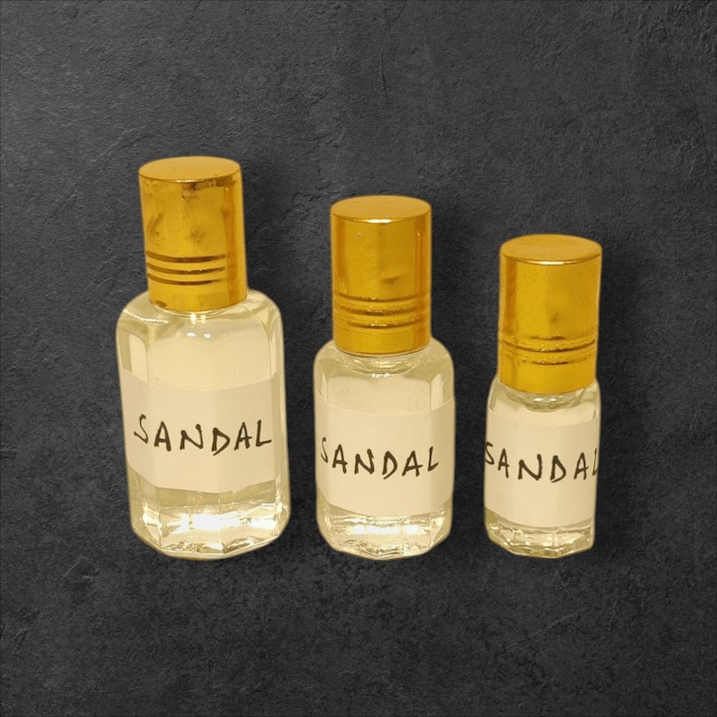Unisex sandalwood attar with concentrated perfume oil, handmade and sustainable