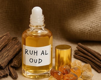 Handmade Ruh Al Oud Attar | Alcohol-Free Earthy Woody Perfume Oil