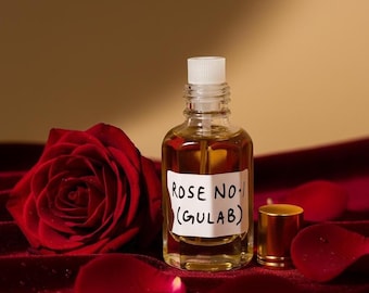 Handmade Rose Attar No. 1 | Natural Rose Perfume Oil | Floral Fragrance | Alcohol-Free | Steam-Distilled