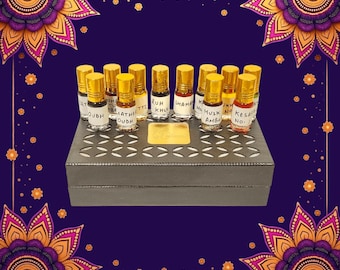Handmade Attar Perfume Oil Gift Combo Set: Natural Alcohol-Free Fragrance Trio
