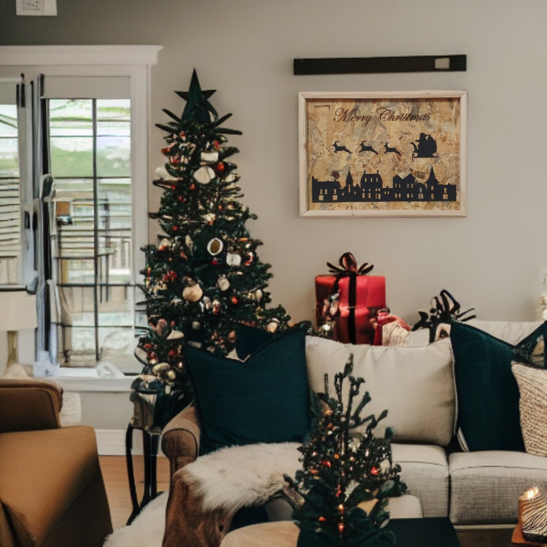 Wooden Christmas Wall Decor Christmas Wall Decor Christmas Etsy