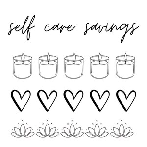 Self Care Savings Challenge | A6 Binder | Digital Download | Print Yourself