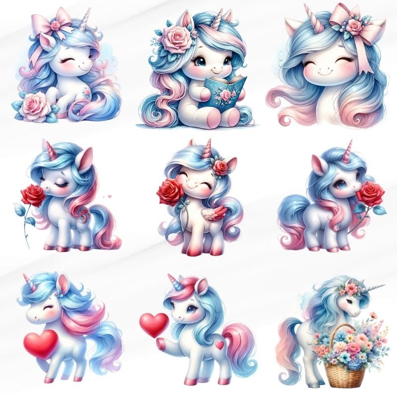 42 PNG Unicorn, Clipart, Unicorn Anime, Nursery Clipart, Rainbow Clip ...