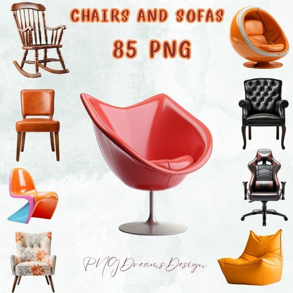 85 PNG Chairs and sofas Clipart, Clipart Bundle, interior design, bedroom Room Clip Art, Furniture Clipart