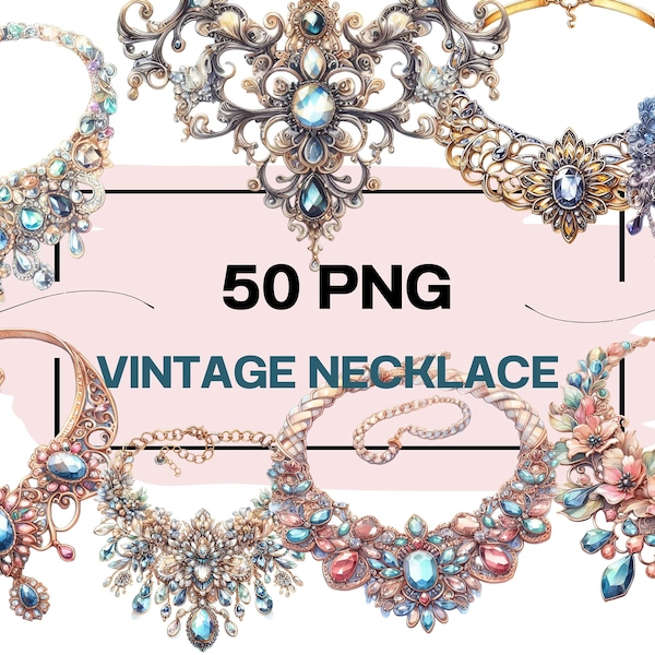 50 PNG watercolor jewelry necklace Clipart, jewelry clipart jewelry png, Jewelry Collection, Commercial Use