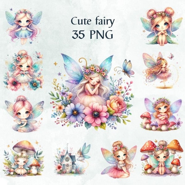 35 PNG Fairy Clipart, cute fairy, Nursery Clipart, Fairy Couple Clipart, Fairy  Png, Commercial Use