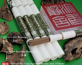 Vietnam Nha Trang Agarwood Incense Stick 10g for Deep Meditation Relaxation Spiritual Enhancement Stress Relief for Yoga Wellness Rich Aroma