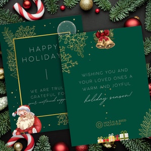 Merry Christmas Greeting Card designs template, Printable Template for Gifting