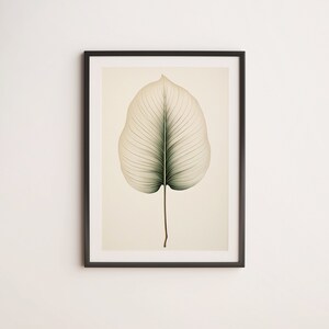 Eucalyptus Leaf Print, Botanical Wall Art, Nature Print, Green Leaf Poster, Leaf Decor, Minimalist Wall Art, Nature Poster
