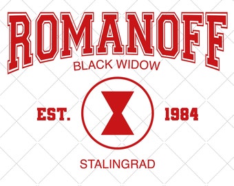 Romanoff est 1984, Natasha Romanoff, Marvel-Design, Natasha Romanoff-Design, Schwarze Witwe