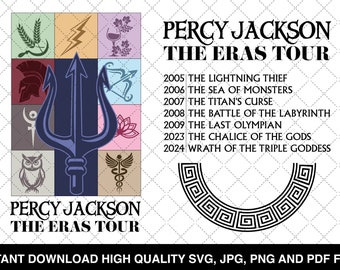 Percy Jackson Svg, JPG, PNG und PDF, The Eras Tour Percy Jackson Design