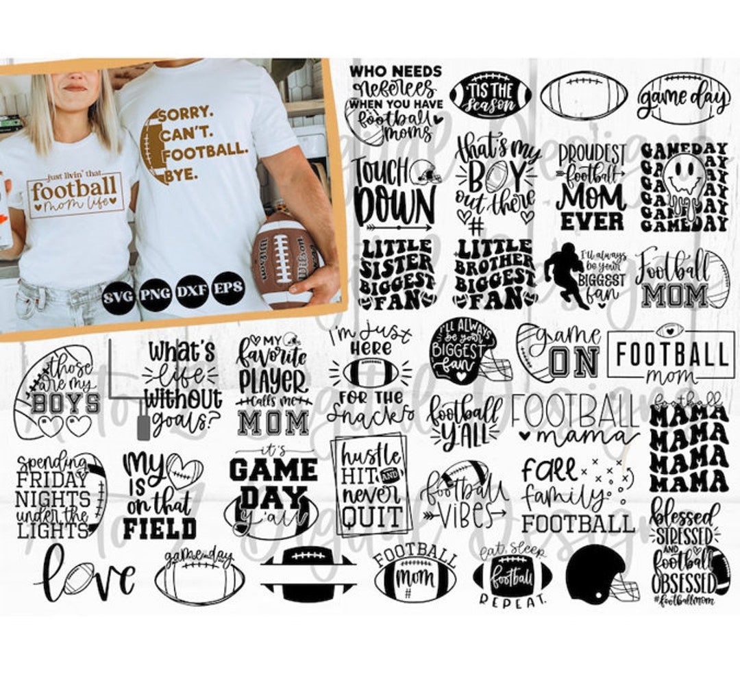 Football Svg Bundle Football Mom Svg Game Day Svg Football - Etsy