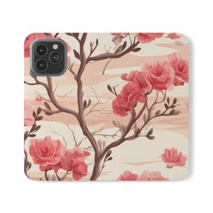 Floral, Phone Flip Case. iPhone, Samsung Phone Flip Case. Flower Phone Flip Case. Wallet Phone Case. Folio Phone Case.