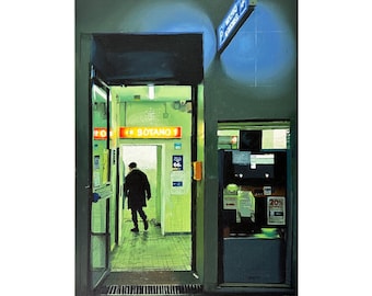 Original oil painting on canvas. BASEMENT 1.