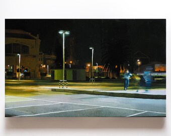 Oil painting on canvas. Valencia, Spain. Cinematography.