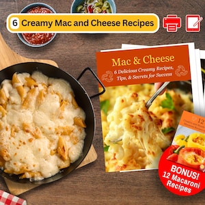 Receitas de Macarrão com Queijo Cremoso: Clássico, Vegano, Lagosta (Download Digital)