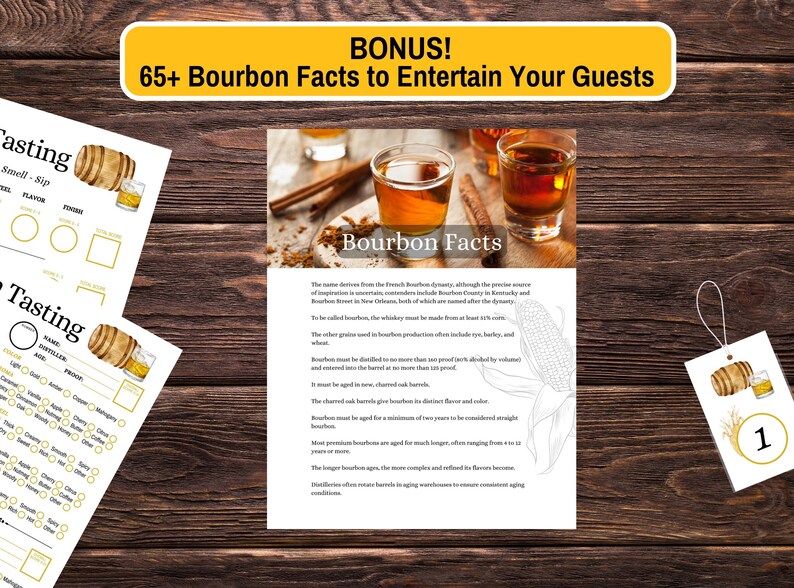 Ultimate Bourbon Tasting Kit Printable Bundle Including Scorecards ...