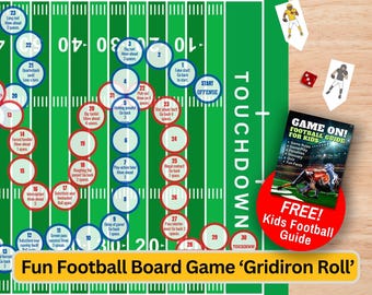 Jeu de société de football pour enfants : soirée de jeux en famille (téléchargement numérique PDF)