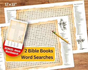 Bible Books Word Search: Sunday School Activity (PDF Download)