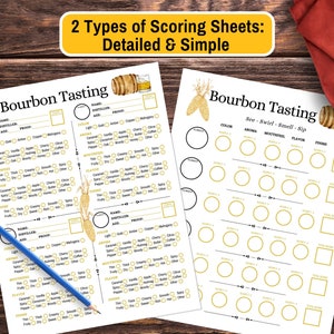 Ultimate Bourbon Tasting Kit - Printable Bundle Including Scorecards ...