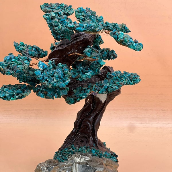 Natural Agate Tree,The Tranquil Beauty of our Agate Tree Creations,"Unique Creation Processed with Tree Root and Pyrite Stone"