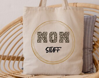 mom stuff tote bag, mom tote bag, mothers day gift, gift for new mom, mom to be gift, mom tote bag, shopping tote bag, sweet cute tote bag