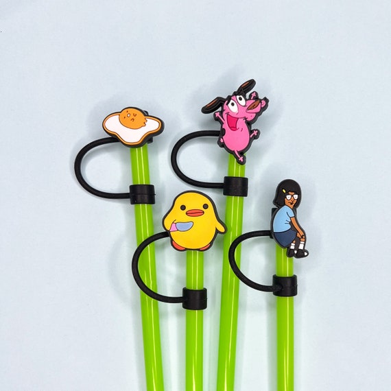 Violent Duck Straw Topper - Stanley Funny Cartoon Yellow Cute Straw Cover -  Party Favors and Party Supplies