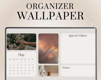 12 Aesthetic Monthly Desktop Wallpaper Organizer for 2024