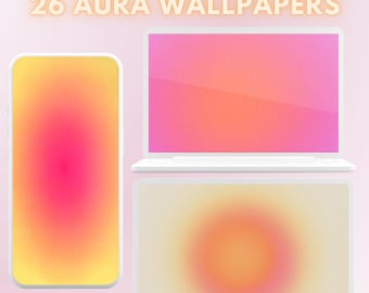 26 Aura Wallpaper High Quality 4K Aesthetic Phone Wallpaper | Aura Desktop Wallpapers | Pastel MacBook and Windows Wallpaper | iPad Tablet