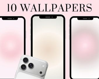 10 Aesthetic Aura iPhone Wallpapers | Pastel Pink & Beige Neutral iPhone Lock Screen + Home Screen Wallpaper
